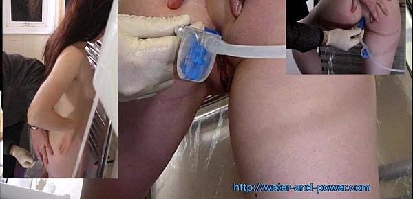  Cleaning and Inflating The Brat with a Huge Enema